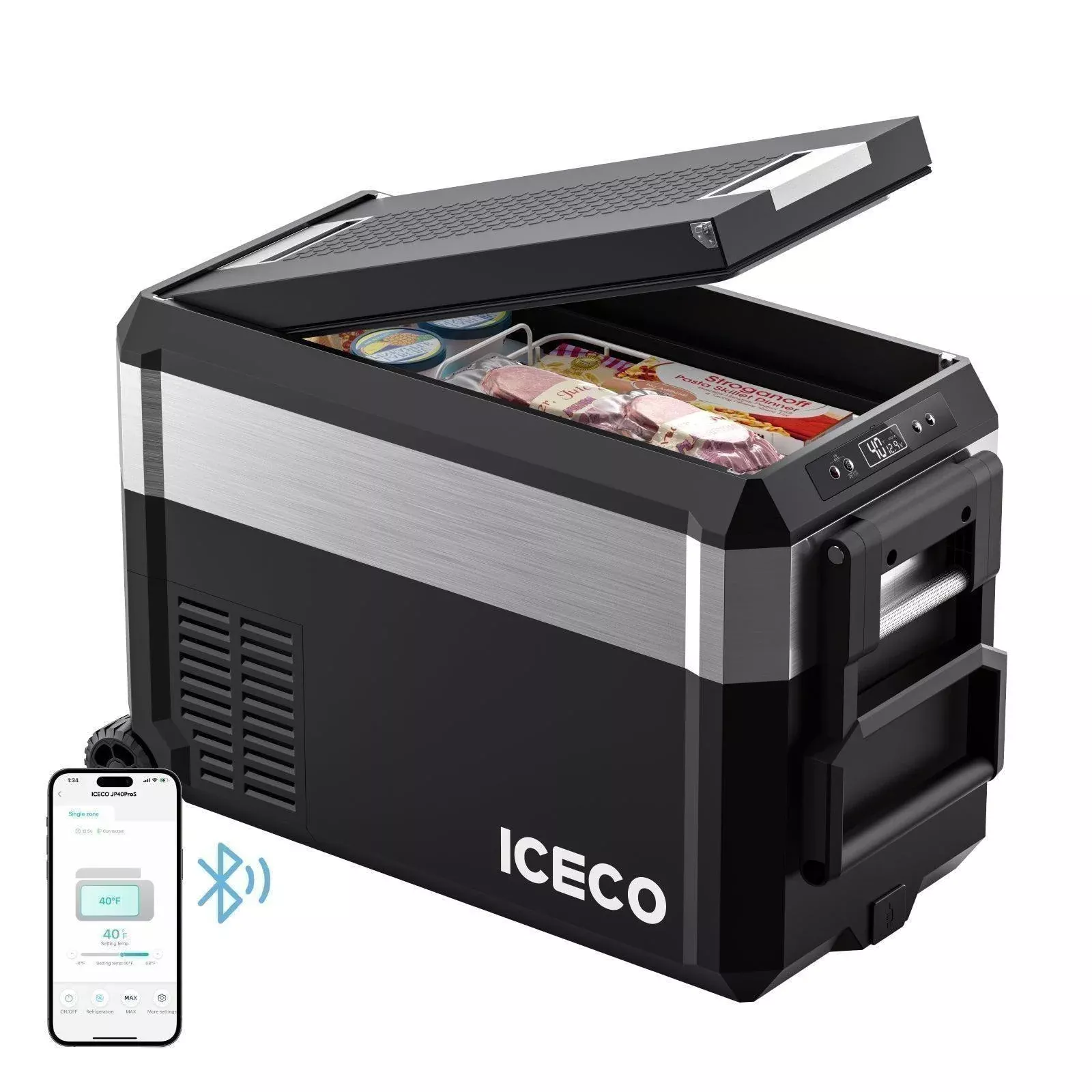 40QT JP40 Pro Wheeled Portable Freezer Camping Fridge With Cover | Ship Out In Early July
