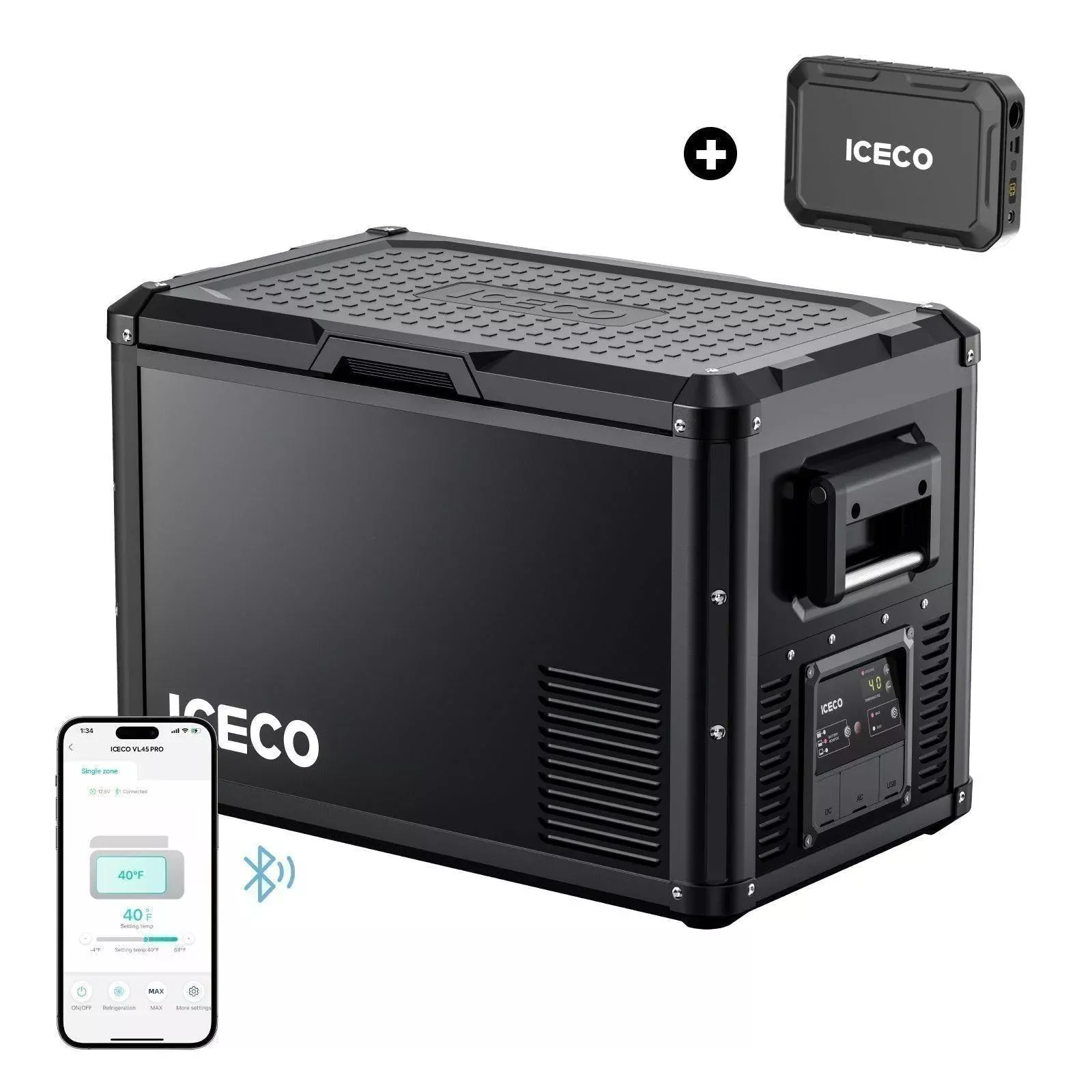 47.5QT VL45ProS Portable Single Zone Fridge With Magnetic Power Bank | ICECO