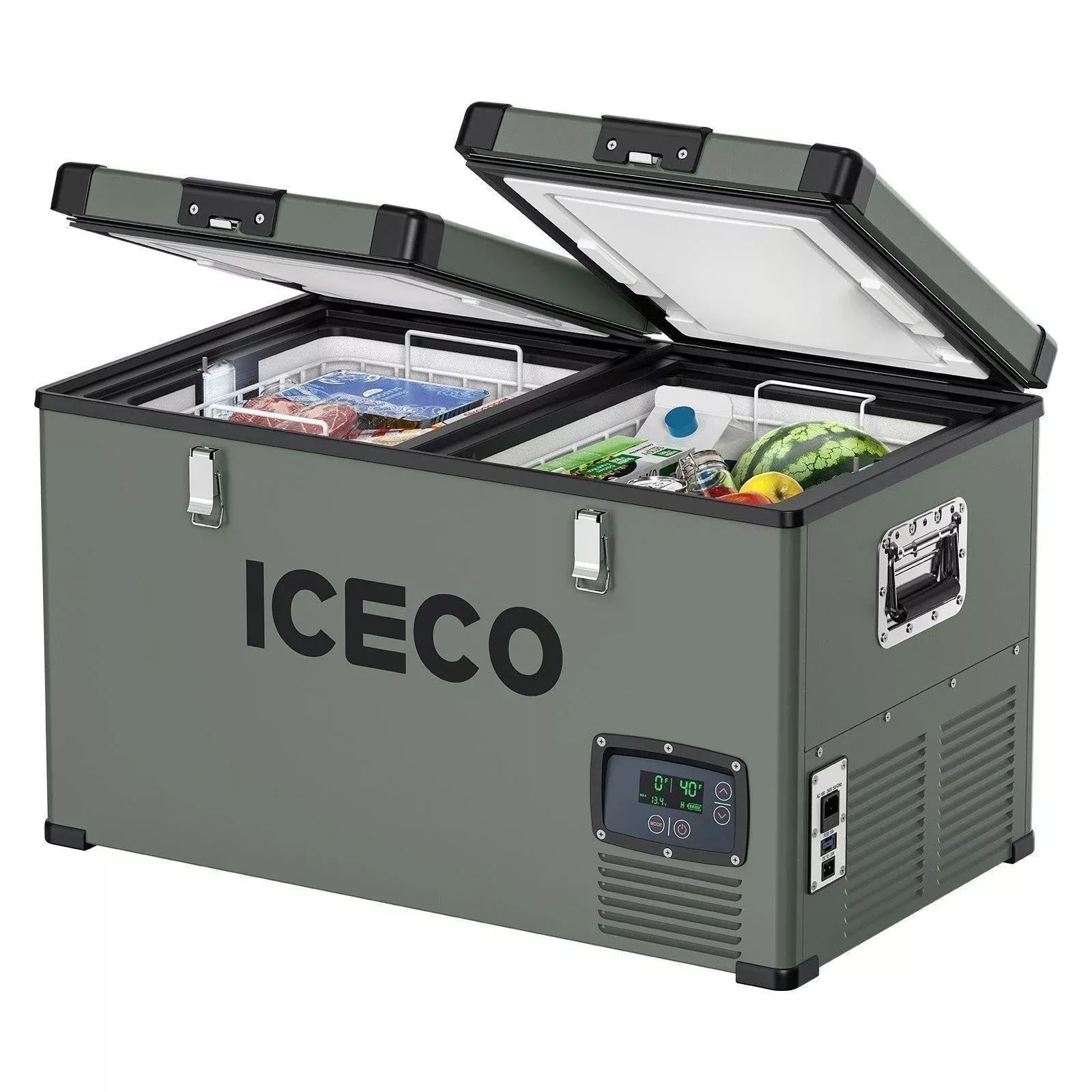 63.4QT VL60 Dual Zone Metal Fridge Freezer with Cover | ICECO Ship Out July 5th