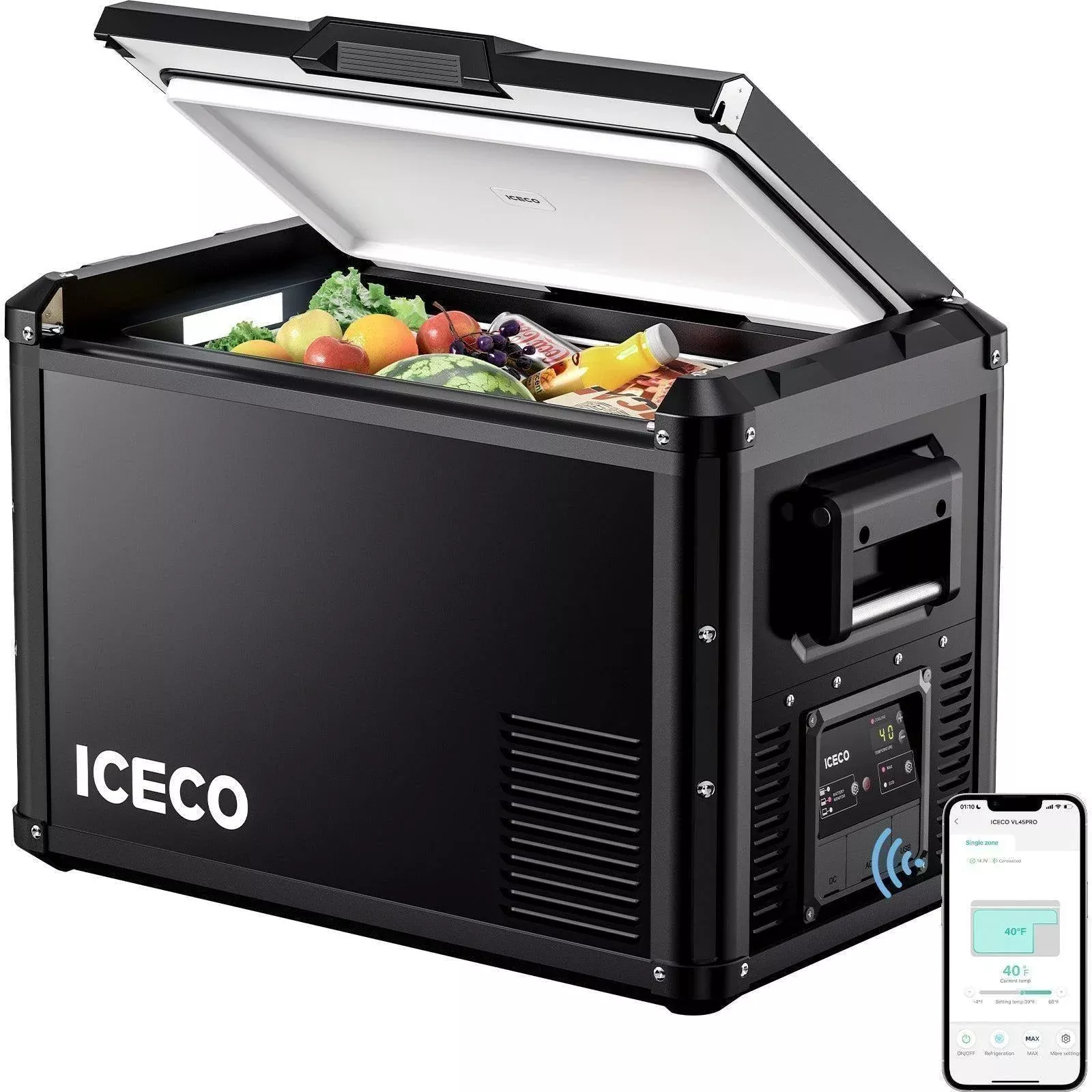 63.4QT VL60ProS Single Zone Portable Fridge Electric Cooler | ICECO