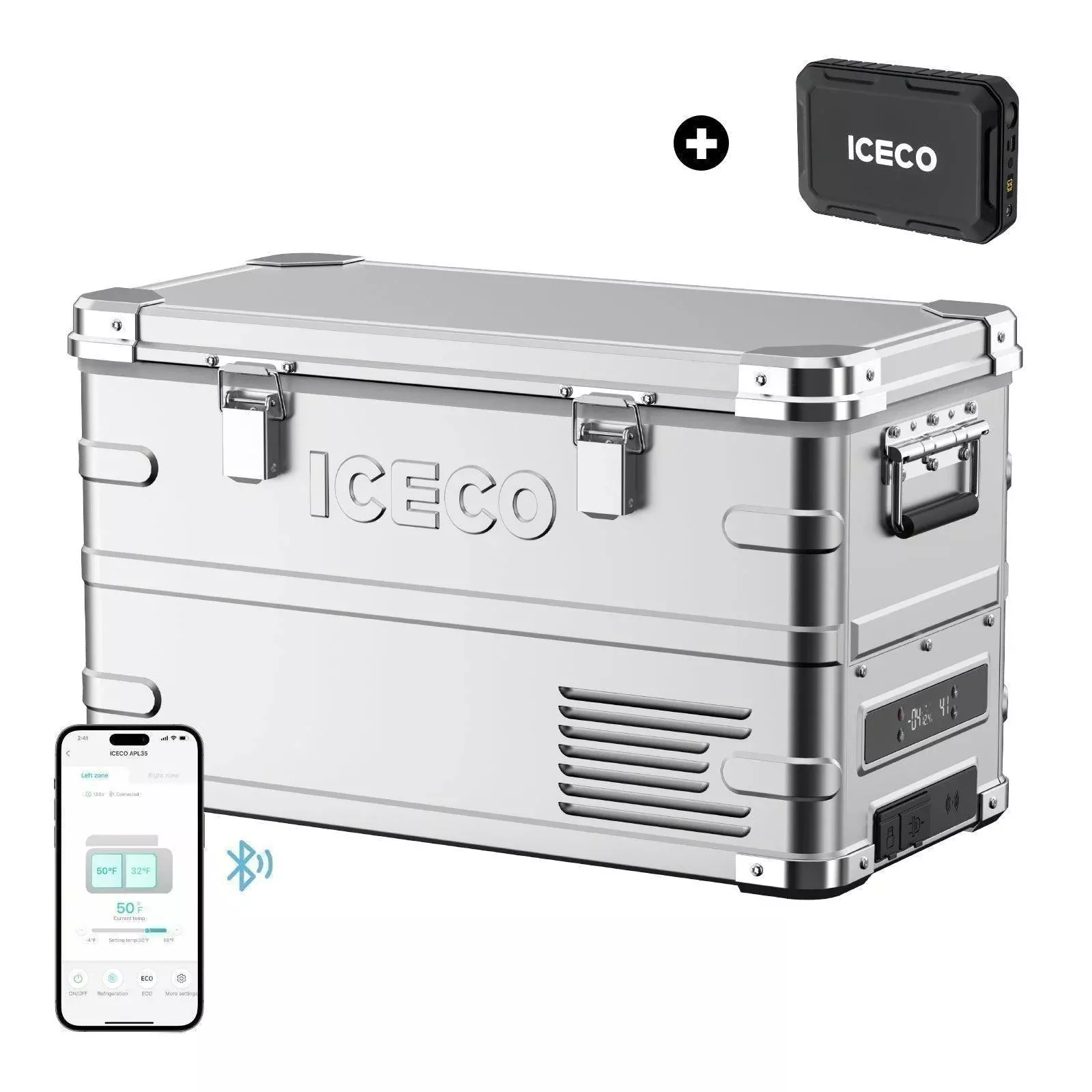 APL35 Ultra-light Dual Zone Aluminum Freezer with Battery | ICECO