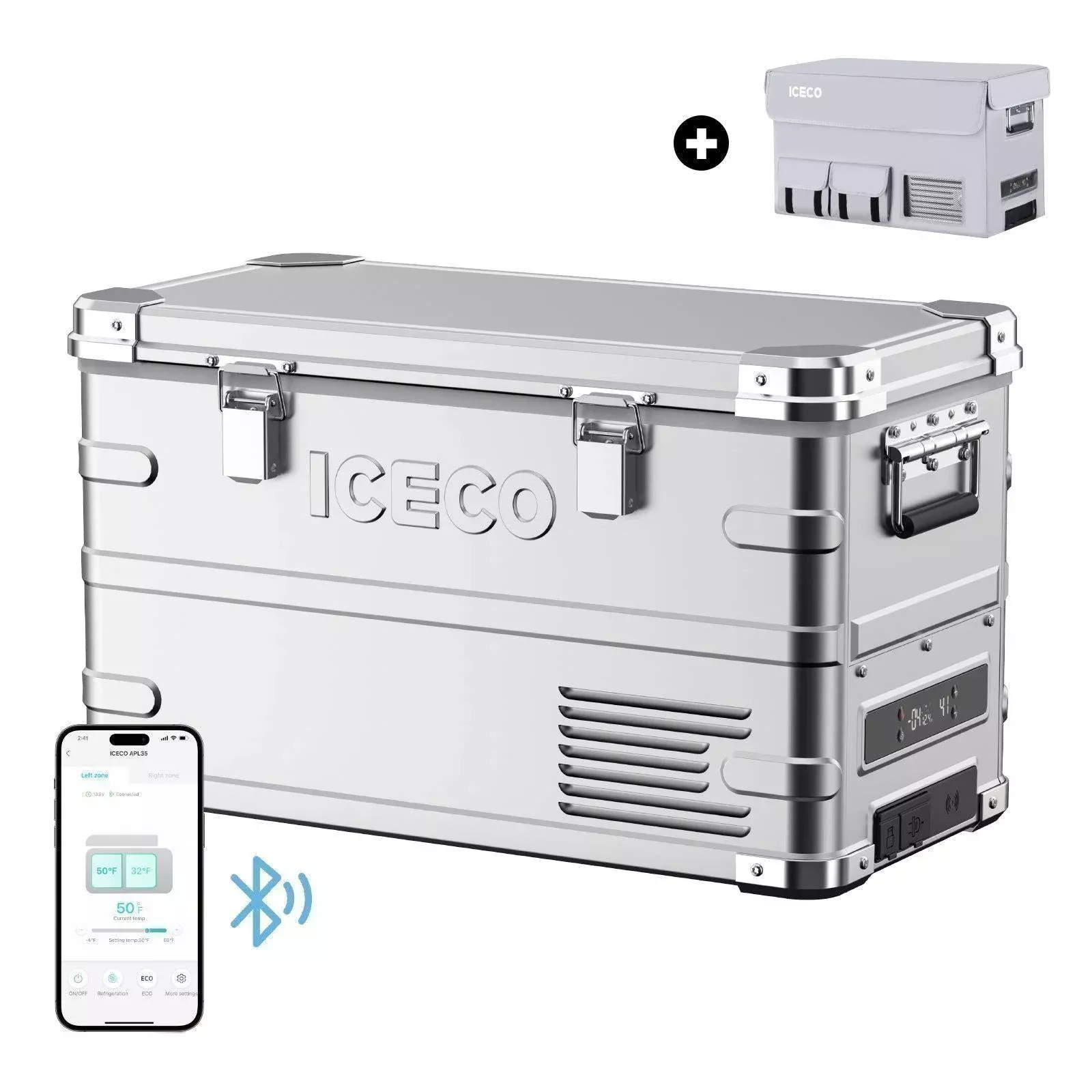 APL35 Ultra-light Dual Zone Aluminum Freezer with Cover | ICECO