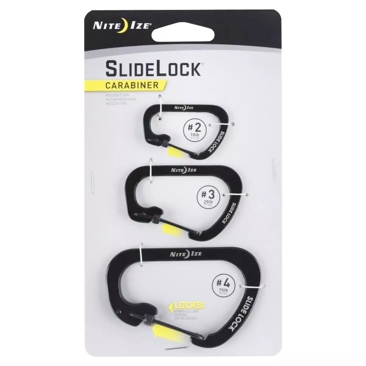 Nite-Ize SlideLock Carabiner - 3 Pack