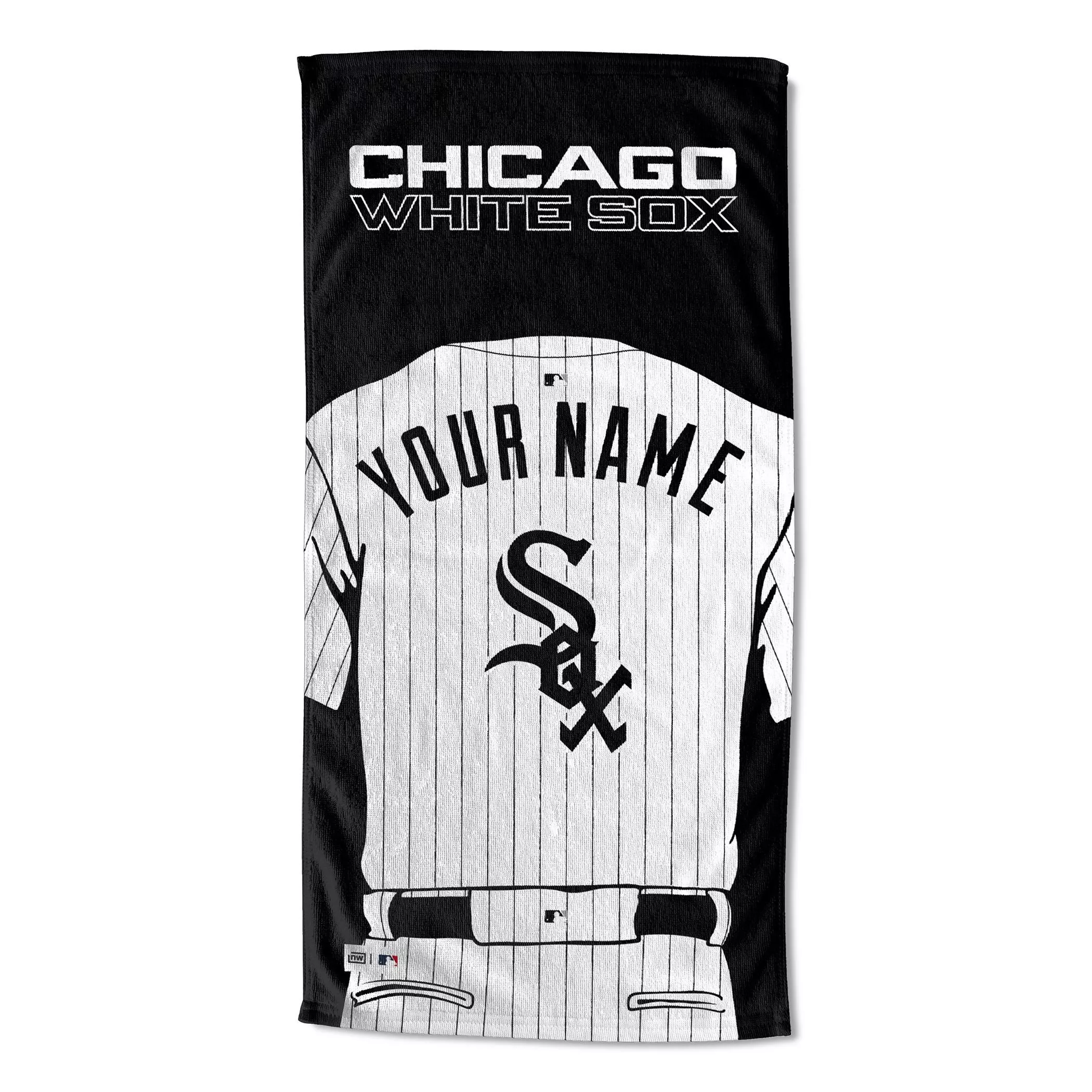 [Personalization Only] OFFICIAL MLB Jersey Personalized Beach Towel - Chicago White Sox