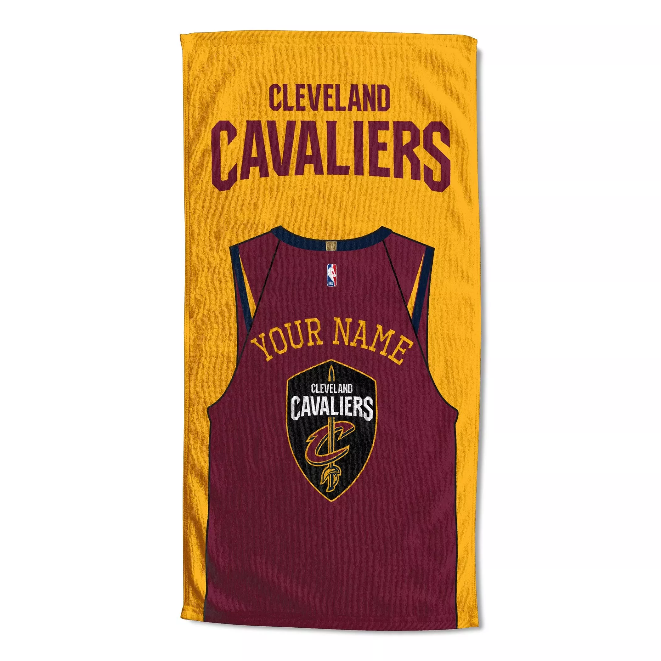 [Personalization Only] OFFICIAL NBA Jersey Beach Towel - Cleveland Cavaliers