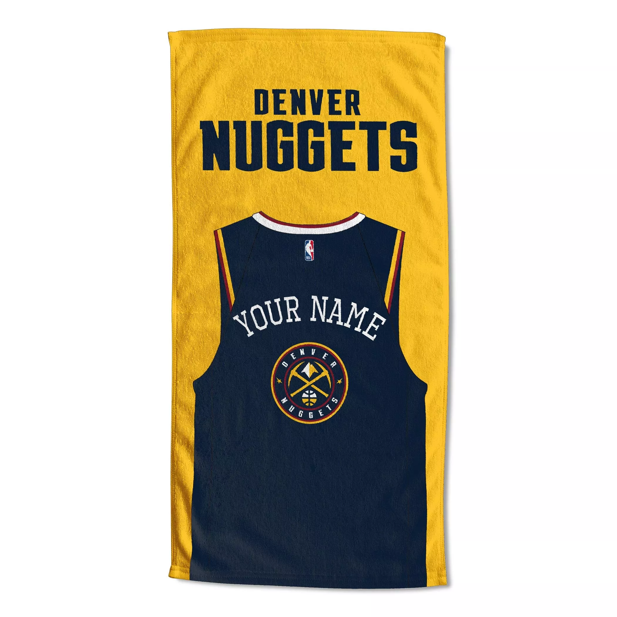 [Personalization Only] OFFICIAL NBA Jersey Personalized Beach Towel - Denver Nuggets