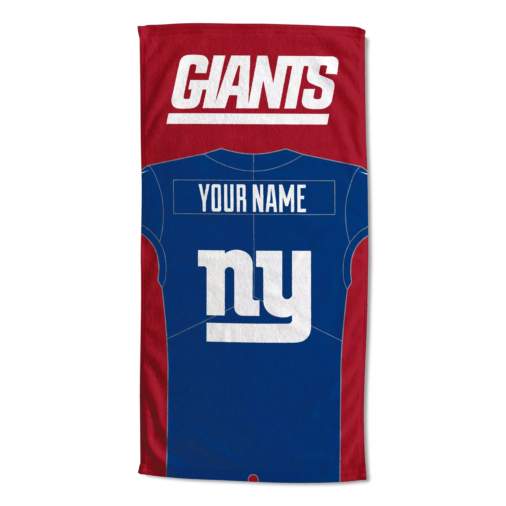 [Personalization Only] OFFICIAL NFL Jersey Beach Towel - New York Giants