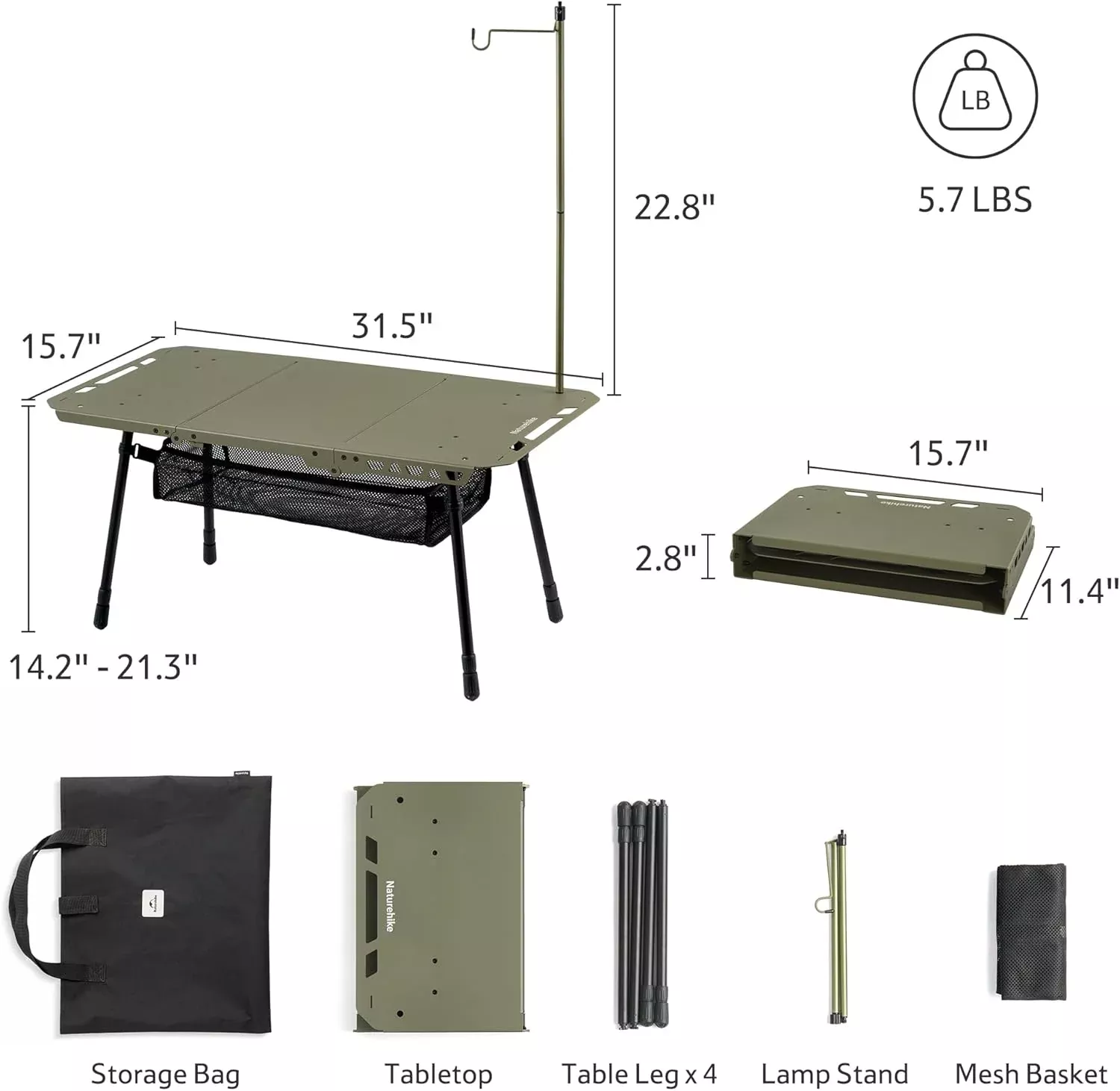 StarCore™ H02 Tactical Camping Table