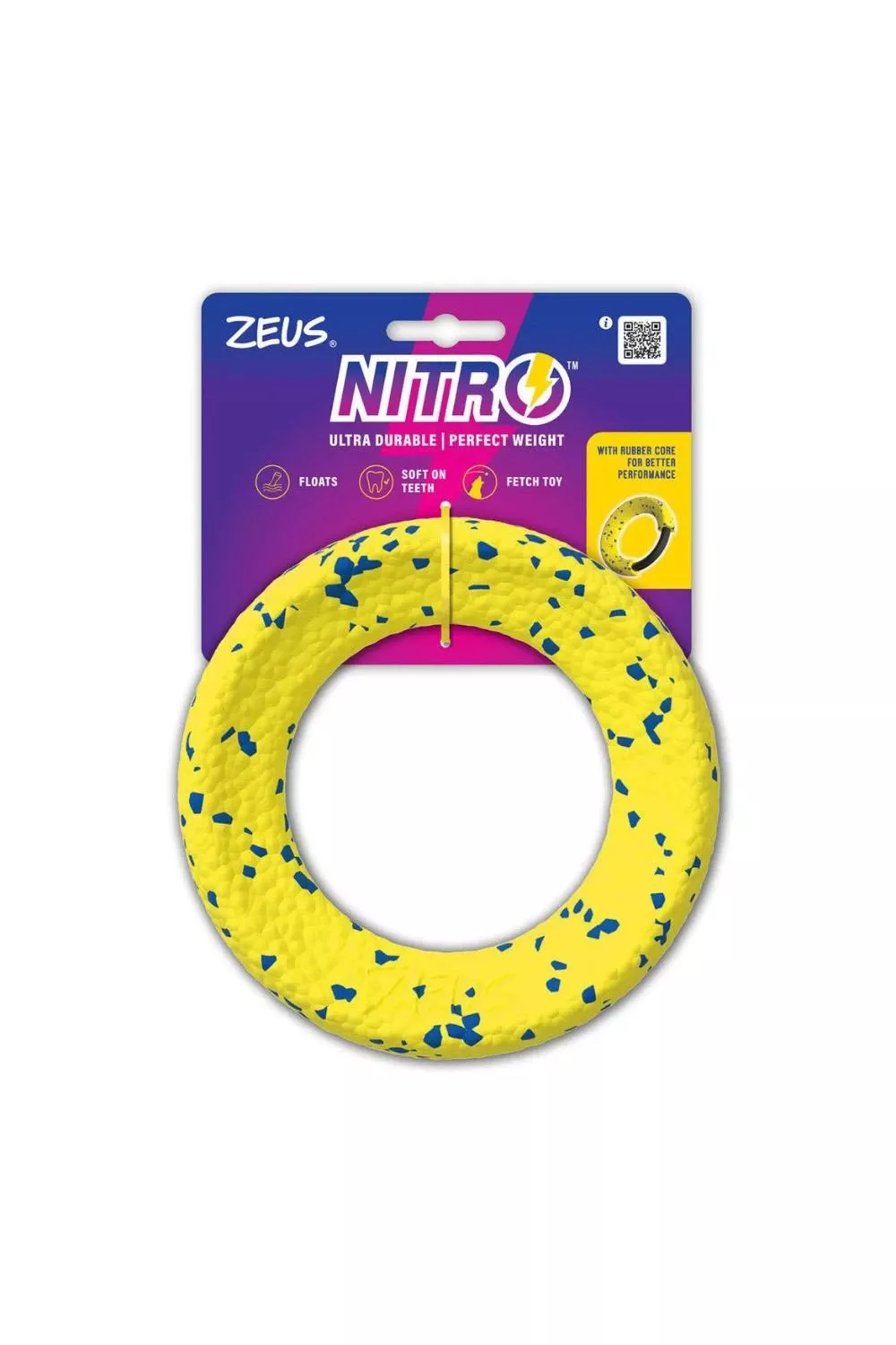 Zeus Nitro Weighted Ring Dog Toy