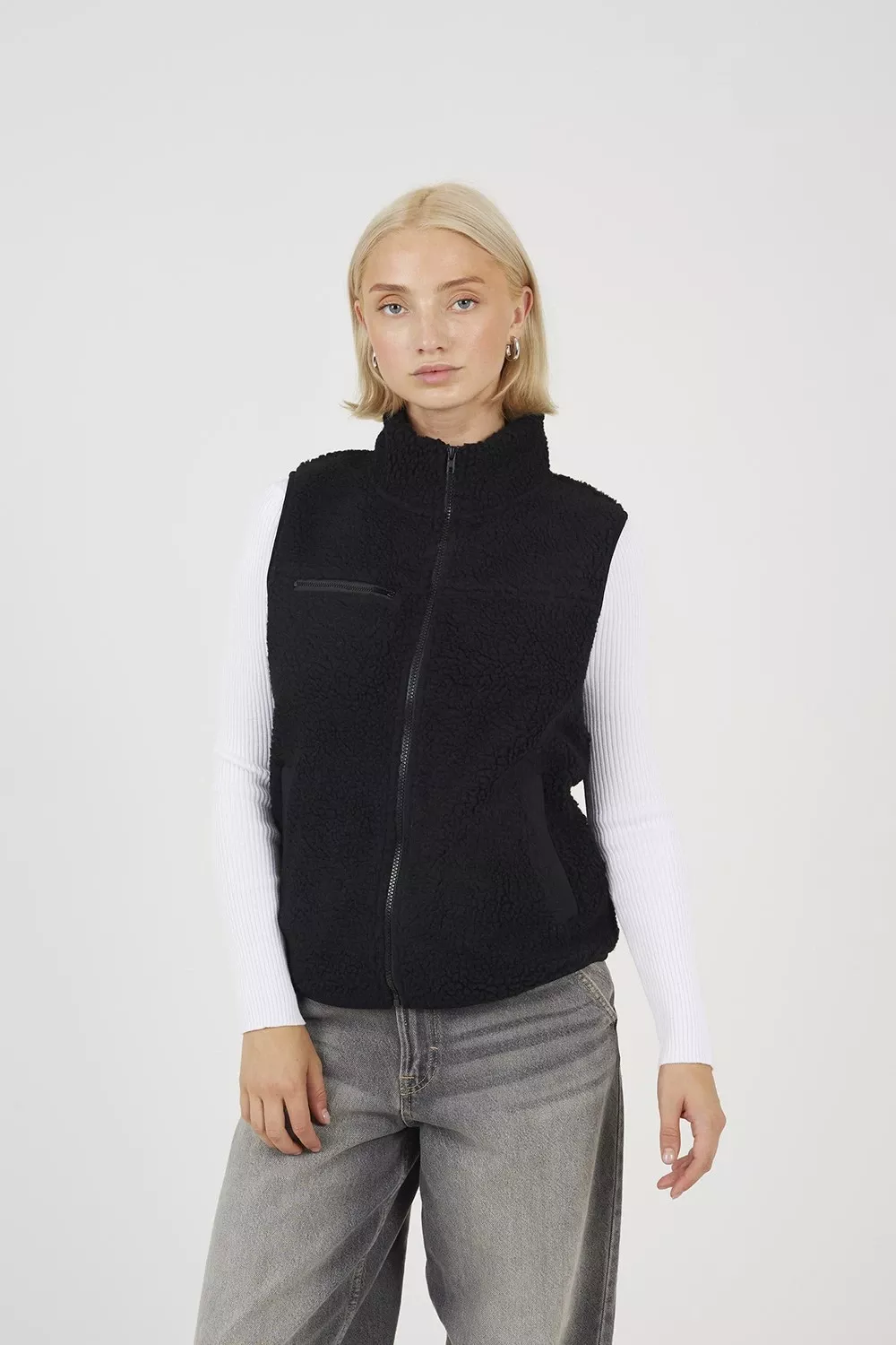 Zip Through Womens Fleece Gilet