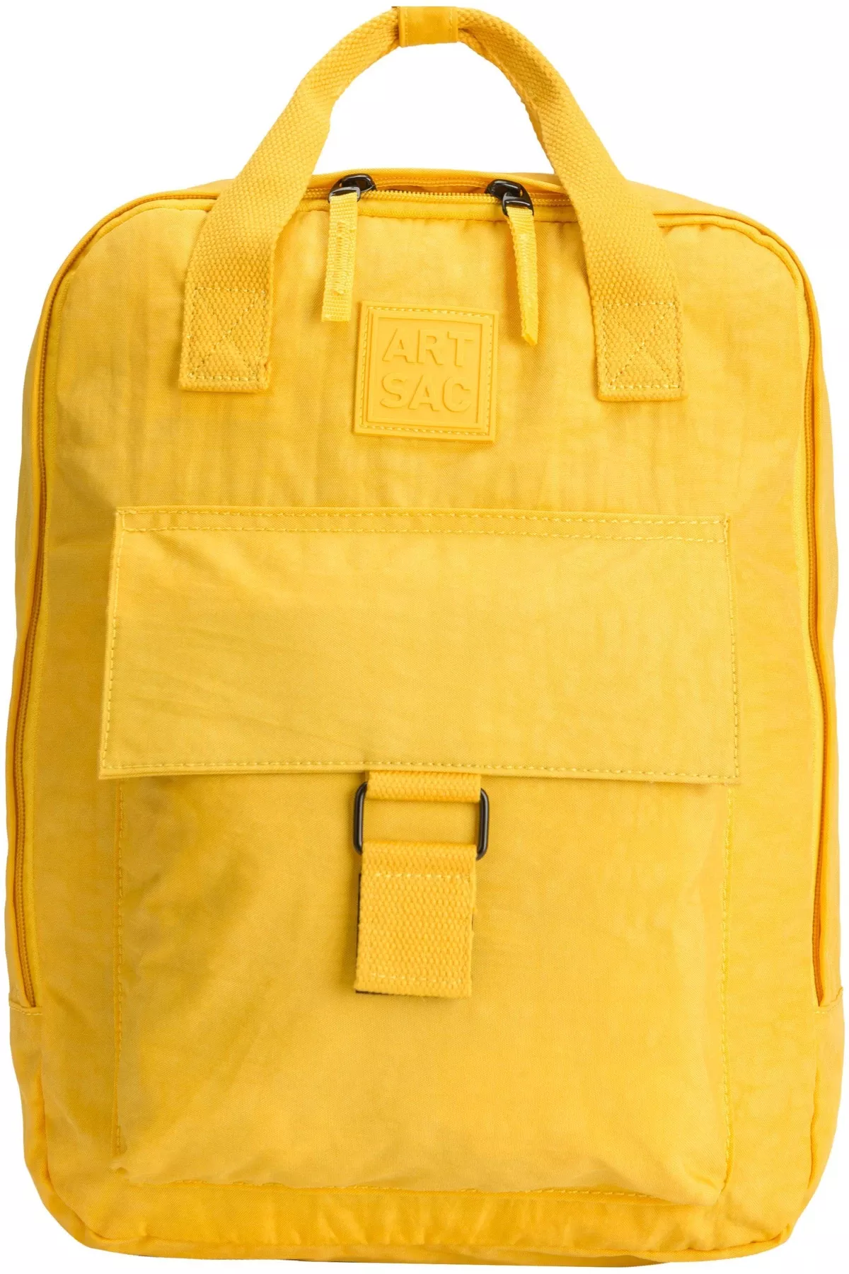 Zip Top Squared Front Pocketed Backpack